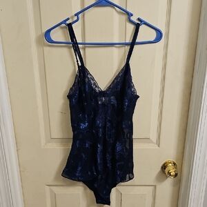 Victoria's Secret Navy Lace Bodysuit